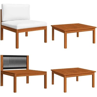 vidaXL 2-delige tuin lounge set - Modular tuinmeubelset vidaXL 2-delige tuin lounge set - Modular tuinmeubelset