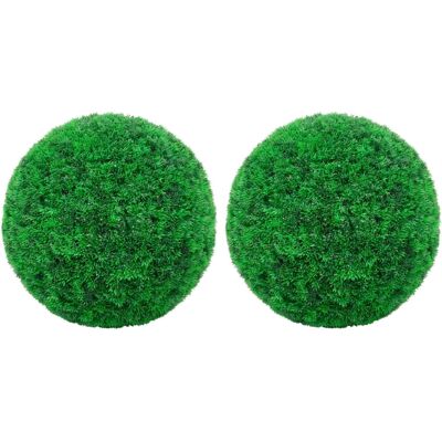 vidaXL 2er Künstliche Buchsbaumkugeln 27 cm - Künstliche Buchsbaumkugeln vidaXL 2er Künstliche Buchsbaumkugeln 27 cm - Künstliche Buchsbaumkugeln