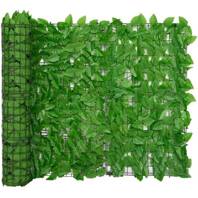 vidaXL Balkon Privacy Screen met Groene Bladeren - Privacy Screen vidaXL Balkon Privacy Screen met Groene Bladeren - Privacy Screen