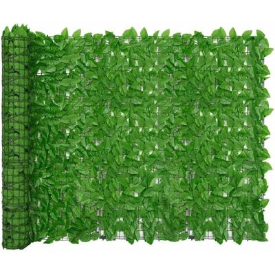 vidaXL Balkon Scherm met Groene Bladeren - 500x150 cm vidaXL Balkon Scherm met Groene Bladeren - 500x150 cm