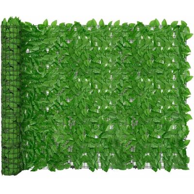 vidaXL Balkon Sichtschutz mit Grünen Blättern - 500x150 cm vidaXL Balkon Sichtschutz mit Grünen Blättern - 500x150 cm
