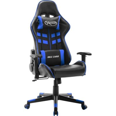 chaise de jeu en cuir synthétique noir et bleu vidaXL408789 - Gaming Chair chaise de jeu en cuir synthétique noir et bleu vidaXL408789 - Gaming Chair
