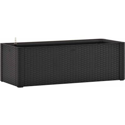 vidaXL Garten Hochbeet mit Selbstbewässerung Anthrazit 100x43x33 cm - Hochbeet vidaXL Garten Hochbeet mit Selbstbewässerung Anthrazit 100x43x33 cm - Hochbeet