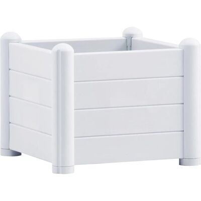 vidaXL Puutarhan Kohonnut Sänky PP Valkoinen 43x43x35 cm - Kohonnut Sänky vidaXL Puutarhan Kohonnut Sänky PP Valkoinen 43x43x35 cm - Kohonnut Sänky