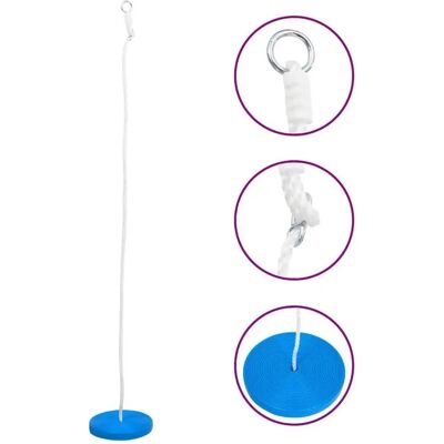 vidaXL Balancelle Plate Bleue 180cm - Siège de balançoire pour jardin extérieur - Publicité vidaXL Balancelle Plate Bleue 180cm - Siège de balançoire pour jardin extérieur - Publicité