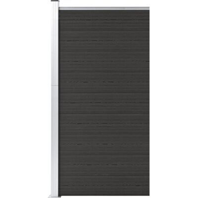 vidaXL Schuttingpaneel WPC 95x186 cm Zwart Tuingrens Privacy vidaXL Schuttingpaneel WPC 95x186 cm Zwart Tuingrens Privacy
