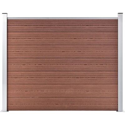 vidaXL Zaunpaneel WPC 180x146 cm Braun - Zaunpaneel vidaXL Zaunpaneel WPC 180x146 cm Braun - Zaunpaneel