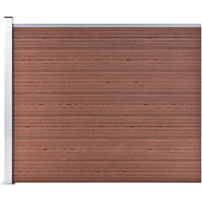 vidaXL Zaunpaneel WPC 175x146 cm Braun - Zaunpaneel vidaXL Zaunpaneel WPC 175x146 cm Braun - Zaunpaneel