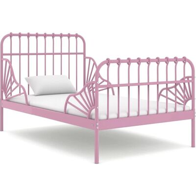 vidaXL 324743 Roze Uitbreidbaar Bedframe - Bedframe vidaXL 324743 Roze Uitbreidbaar Bedframe - Bedframe