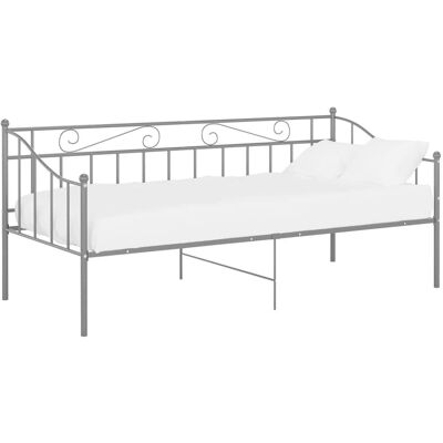 vidaXL Schlafsofa Gestell Grau Metall - Bettenrahmen vidaXL Schlafsofa Gestell Grau Metall - Bettenrahmen