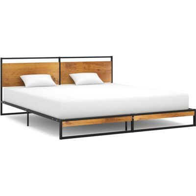 vidaXL 180x200 cm Schwarzes Metallbettgestell - Bettrahmen vidaXL 180x200 cm Schwarzes Metallbettgestell - Bettrahmen