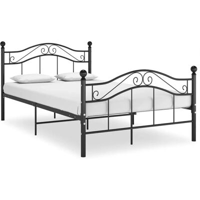 vidaXL Bed Frame Zwart Metaal 120x200 cm - Bed Frame vidaXL Bed Frame Zwart Metaal 120x200 cm - Bed Frame