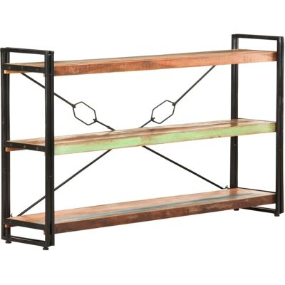 vidaXL 3-kerroksinen puiset kirjahylly - Kierrätetty massiivipuu - 140x30x80 cm vidaXL 3-kerroksinen puiset kirjahylly - Kierrätetty massiivipuu - 140x30x80 cm