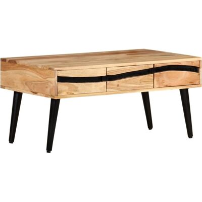 vidaXL Acaciahout Salontafel - 88x50x42 cm vidaXL Acaciahout Salontafel - 88x50x42 cm