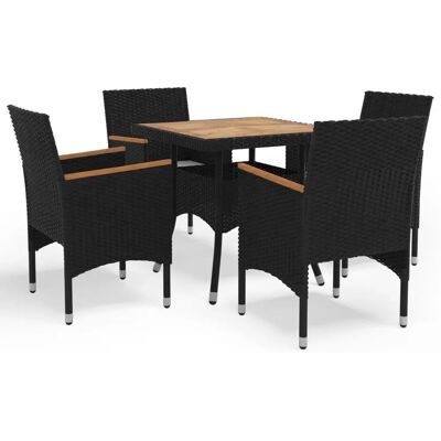 VIDAXL Nova - Gartenset mit 4 Stühlen & Tisch - Outdoormöbel VIDAXL Nova - Gartenset mit 4 Stühlen & Tisch - Outdoormöbel
