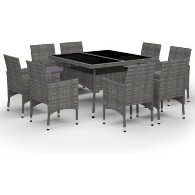 Conjunto de Comedor de Jardín MAISON CHIC - 8 Plazas Ratán UV Conjunto de Comedor de Jardín MAISON CHIC - 8 Plazas Ratán UV