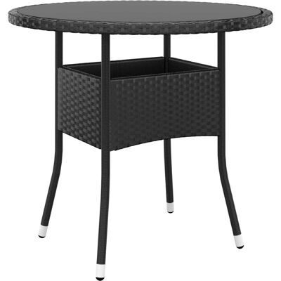 Maisonchic Garten Bistro-Set - Schwarz - 4 Sitze Maisonchic Garten Bistro-Set - Schwarz - 4 Sitze