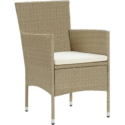 Maisonchic Have Spisebordssæt - 11 Dele Beige - Udendørs Møbler Maisonchic Have Spisebordssæt - 11 Dele Beige - Udendørs Møbler