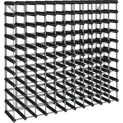 vidaXL wijngarage voor 120 flessen Zwart massief dennenhout - Wijngarage vidaXL wijngarage voor 120 flessen Zwart massief dennenhout - Wijngarage