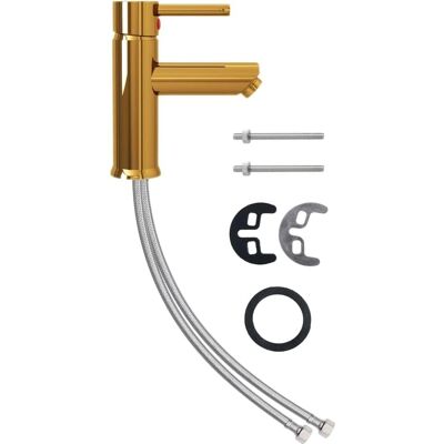 vidaXL Guld Vaskearmatur - Badeværelsesvask Mixer - 130x176 mm vidaXL Guld Vaskearmatur - Badeværelsesvask Mixer - 130x176 mm