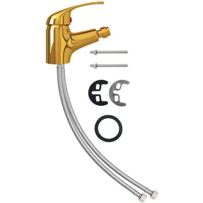 vidaXL Badkamer Bidet Mengkraan Goud - Badkamer Bidet Mengkraan vidaXL Badkamer Bidet Mengkraan Goud - Badkamer Bidet Mengkraan
