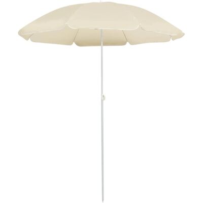 vidaXL Sonnenschirm mit Stahlstange Sand - Garten UV-Schutz vidaXL Sonnenschirm mit Stahlstange Sand - Garten UV-Schutz