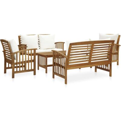 VidaXL Gartenmöbel-Set - Lounge, Kissen, Akazienholz VidaXL Gartenmöbel-Set - Lounge, Kissen, Akazienholz