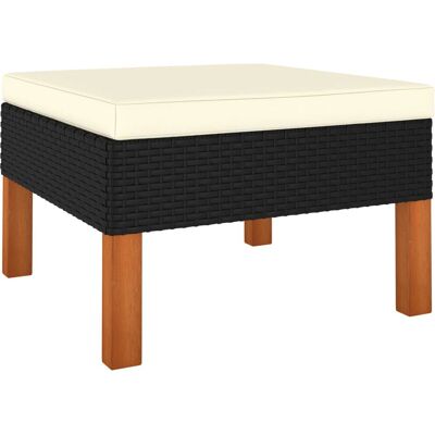 vidaXL Gartensitzbank - Rattan, Holz - Outdoormöbel vidaXL Gartensitzbank - Rattan, Holz - Outdoormöbel