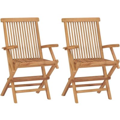 vidaXL Krzesło ogrodowe teak - Krzesło ogrodowe vidaXL Krzesło ogrodowe teak - Krzesło ogrodowe