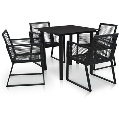 VidaXL Gartentisch- und Stuhlset - Wetterfestes PVC-Rattan VidaXL Gartentisch- und Stuhlset - Wetterfestes PVC-Rattan