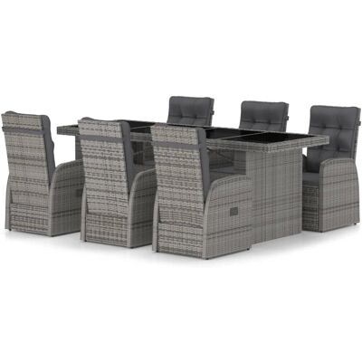 VidaXL 3059344 Gartenmöbel-Set - Grau VidaXL 3059344 Gartenmöbel-Set - Grau