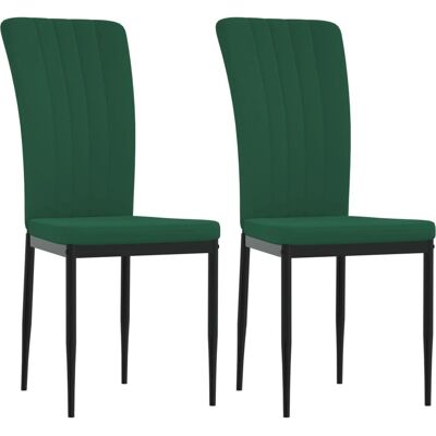 VidaXL 326106 groene velvet eetkamerstoel - Eetkamerstoel VidaXL 326106 groene velvet eetkamerstoel - Eetkamerstoel