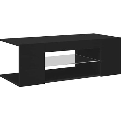 vidaXL TV-Schrank mit LED-Lichtern Schwarz - TV-Schrank vidaXL TV-Schrank mit LED-Lichtern Schwarz - TV-Schrank