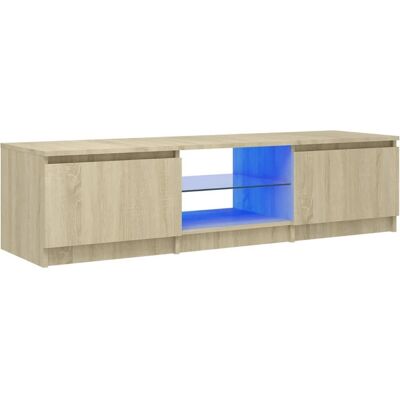 vidaXL TV Schrank mit LED-Lichtern Sonoma Eiche - TV Typ vidaXL TV Schrank mit LED-Lichtern Sonoma Eiche - TV Typ