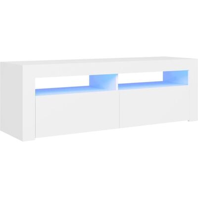 vidaXL Weißes LED TV Schrank - 120x35x40cm - Modernes Medienstation vidaXL Weißes LED TV Schrank - 120x35x40cm - Modernes Medienstation