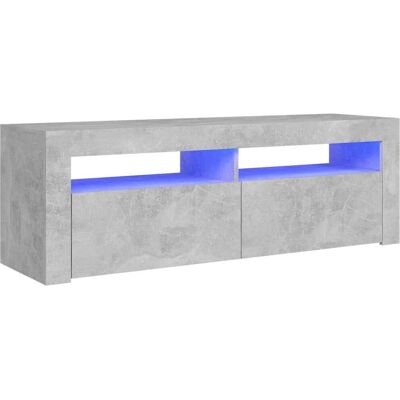 vidaXL TV Schrank mit LED-Lichtern Beton Grau - TV Schrank vidaXL TV Schrank mit LED-Lichtern Beton Grau - TV Schrank