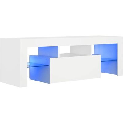 vidaXL Weißes LED-TV-Schrank 120x35x40cm - TV-Möbel vidaXL Weißes LED-TV-Schrank 120x35x40cm - TV-Möbel