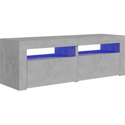 vidaXL TV-skab med LED-lys Beton Grå - TV-skab vidaXL TV-skab med LED-lys Beton Grå - TV-skab