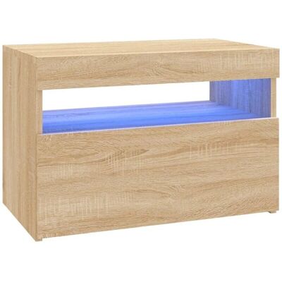 vidaXL Sonoma Eiche 60x35x40 cm LED TV-Schrank - Wohnzimmermöbel vidaXL Sonoma Eiche 60x35x40 cm LED TV-Schrank - Wohnzimmermöbel