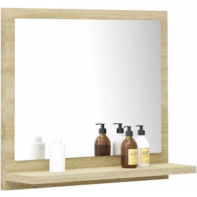 Lustro łazienkowe Sonoma Dąb 40x10,5x37 cm - Lustro łazienkowe Lustro łazienkowe Sonoma Dąb 40x10,5x37 cm - Lustro łazienkowe