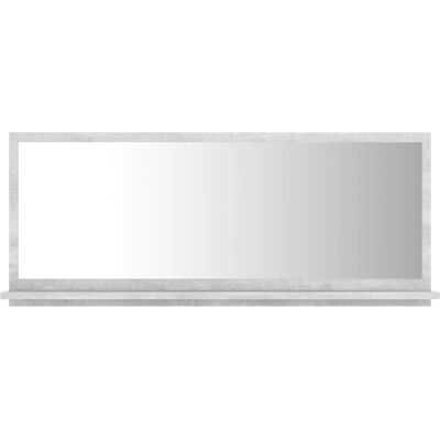 vidaXL Badkamer Spiegel grijs beton 90x10,5x37 cm spaanplaat - Badkamer Spiegel vidaXL Badkamer Spiegel grijs beton 90x10,5x37 cm spaanplaat - Badkamer Spiegel
