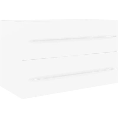 vidaXL Badeværelsesmøbel-Set - Hvid, 80x38.5x48 cm - Badeværelsesmøbler vidaXL Badeværelsesmøbel-Set - Hvid, 80x38.5x48 cm - Badeværelsesmøbler