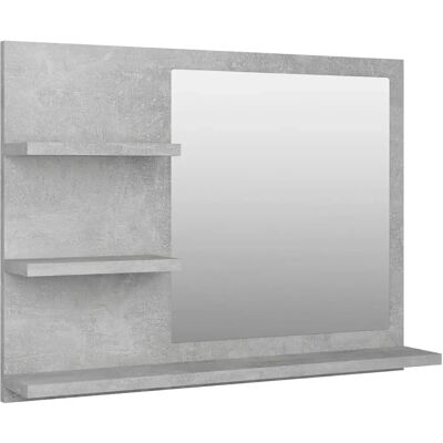 vidaXL Badeværelse skab - Træbaseret materiale, Grå, 60x10.5x45 cm vidaXL Badeværelse skab - Træbaseret materiale, Grå, 60x10.5x45 cm