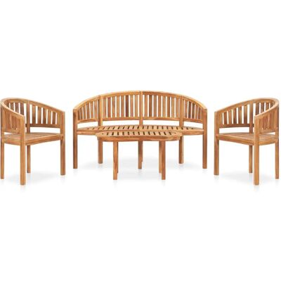 vidaXL 3059962 Outdoor-Möbelset - Teak-Gartenlounge - Braun vidaXL 3059962 Outdoor-Möbelset - Teak-Gartenlounge - Braun