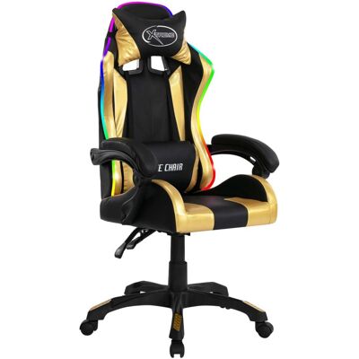 VidaXL 287998 Büro/Computersessel mit RGB-LED-Lichtern - Verstellbar & Drehbar VidaXL 287998 Büro/Computersessel mit RGB-LED-Lichtern - Verstellbar & Drehbar