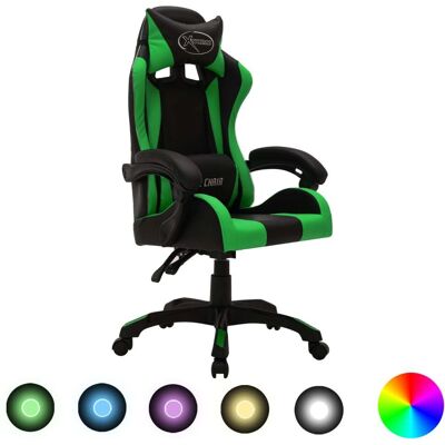 vidaXL Bürostuhl - Verstellbarer LED-Gaming-Stuhl vidaXL Bürostuhl - Verstellbarer LED-Gaming-Stuhl