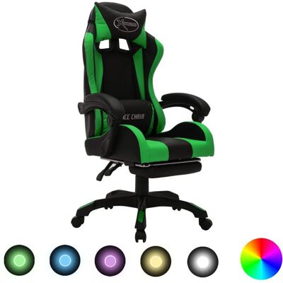 Chaise de Bureau VidaXL - Fauteuil Gaming RGB Réglable - 110kg Chaise de Bureau VidaXL - Fauteuil Gaming RGB Réglable - 110kg