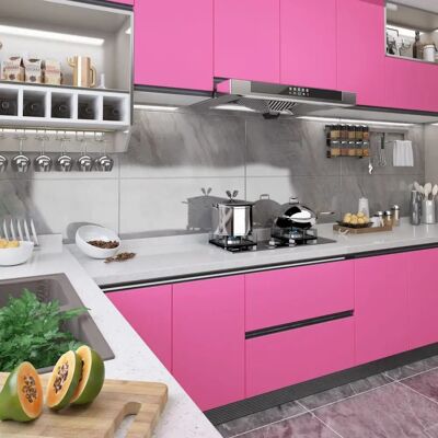 vidaXL Pink Hochglanz Möbel Foliensatz 500x90cm - Möbel Folie vidaXL Pink Hochglanz Möbel Foliensatz 500x90cm - Möbel Folie
