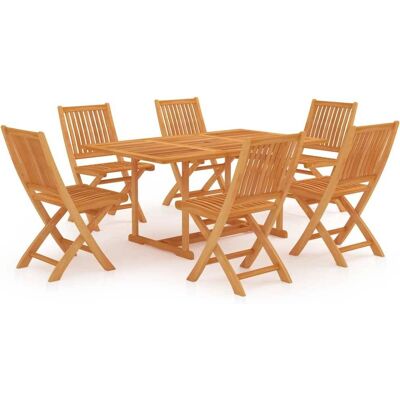 vidaXL 7-osainen puutarhakalustopaketti - Teak puu vidaXL 7-osainen puutarhakalustopaketti - Teak puu