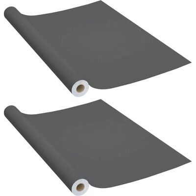 vidaXL Graue Selbstklebende Möbel-Folien - Möbelformat vidaXL Graue Selbstklebende Möbel-Folien - Möbelformat